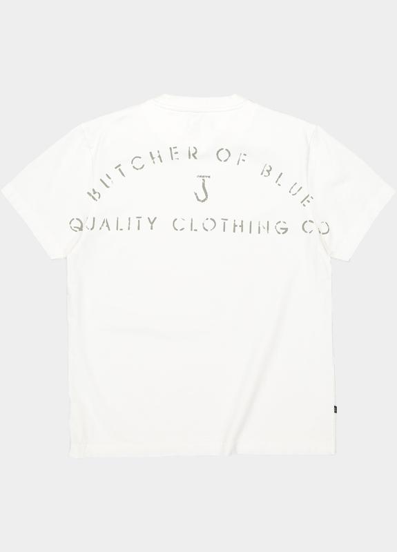 Butcher of Blue T-shirt korte mouw Wit Army QCC M2613040/112