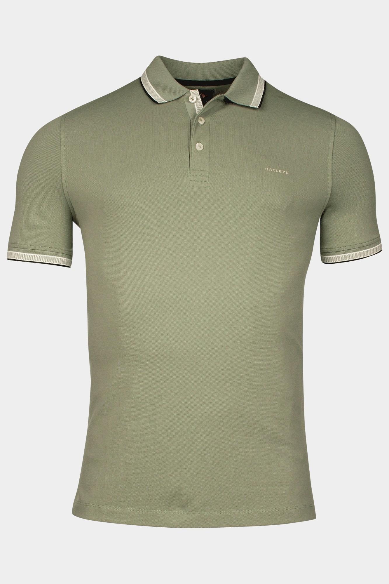 Baileys Polo korte mouw Groen Poloshirt  Solid Pique 515235/72