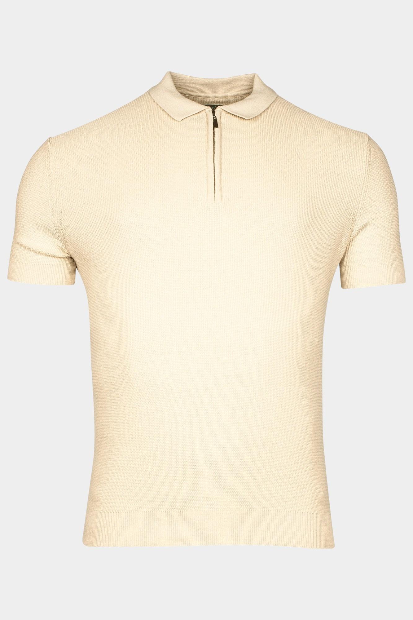 Baileys Polo korte mouw Wit Polo Knitted Zip up - SS  all 515716/81