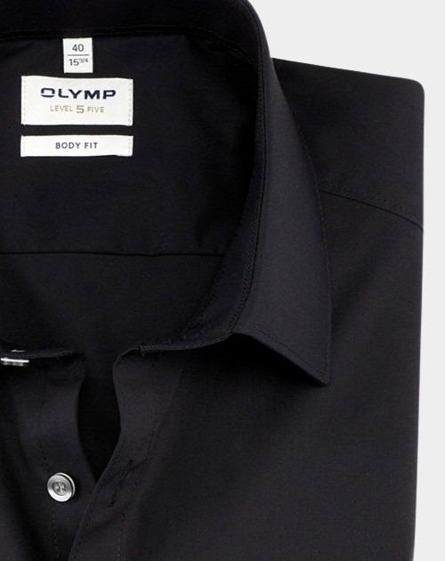 Olymp Business hemd lange mouw Zwart Level Five 706064/68