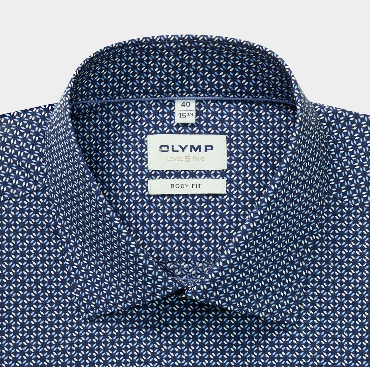 Olymp Overhemd extra lange mouw Blauw Level Five 205089/18