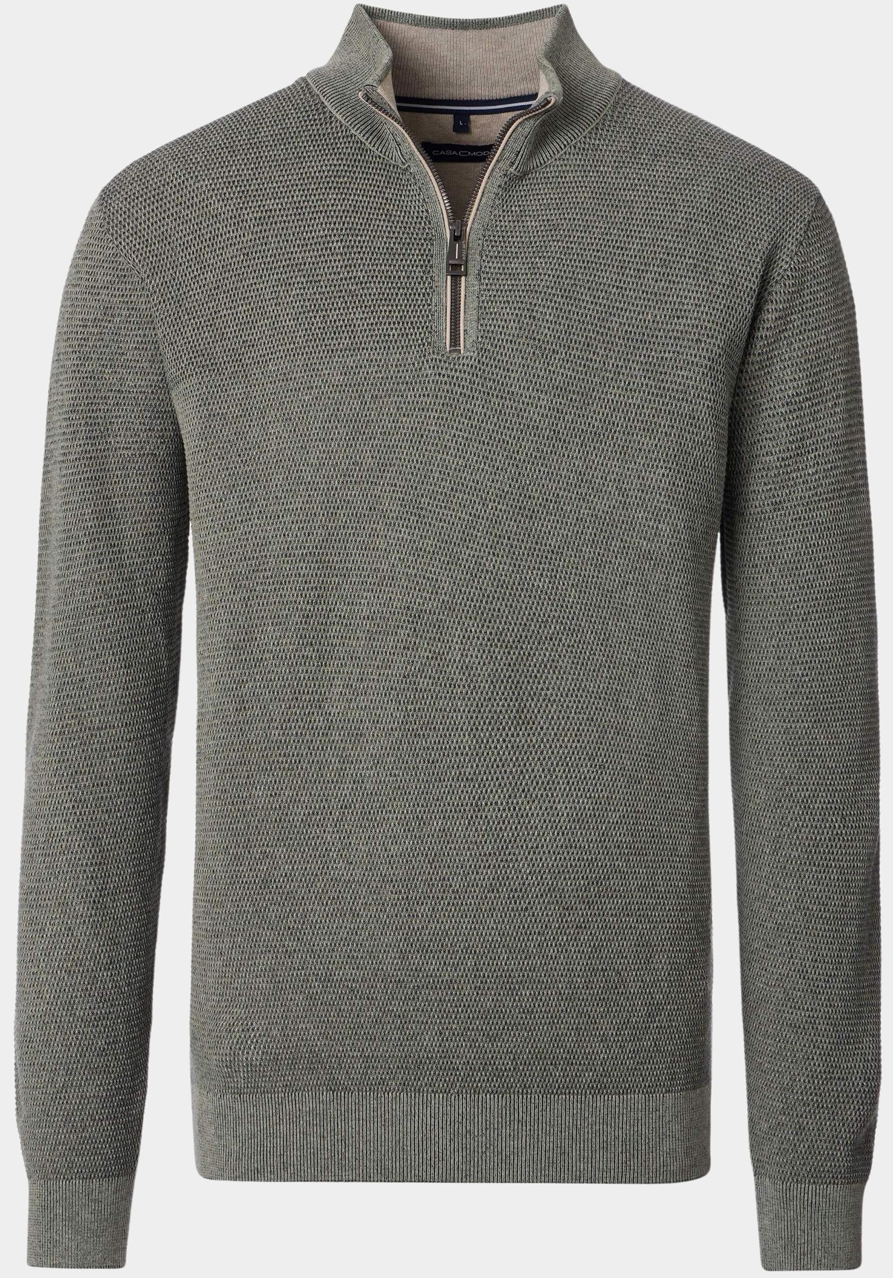 Casamoda Vest Groen Stricktroyer SNOS 454479000/381