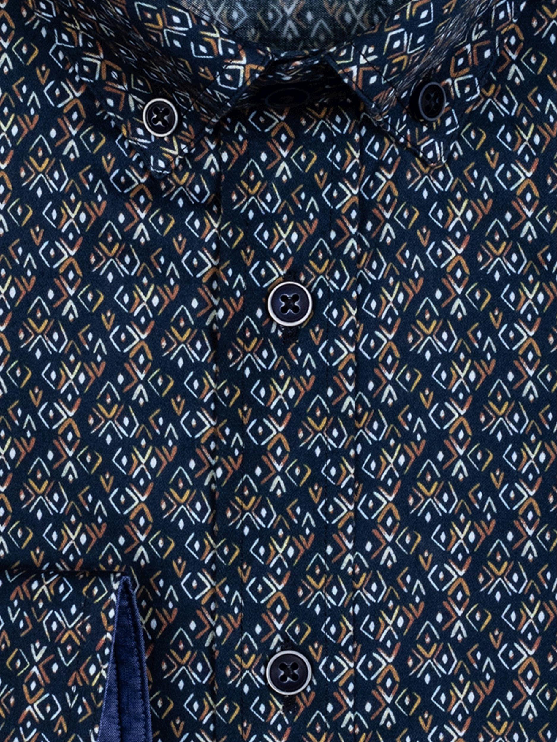 Giordano Casual hemd lange mouw Blauw Ivy 227025/60