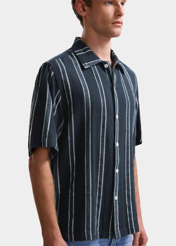 Dstrezzed overhemd korte mouw heren Blauw DS_Scotty Shortsleeve Shirt 311527/649