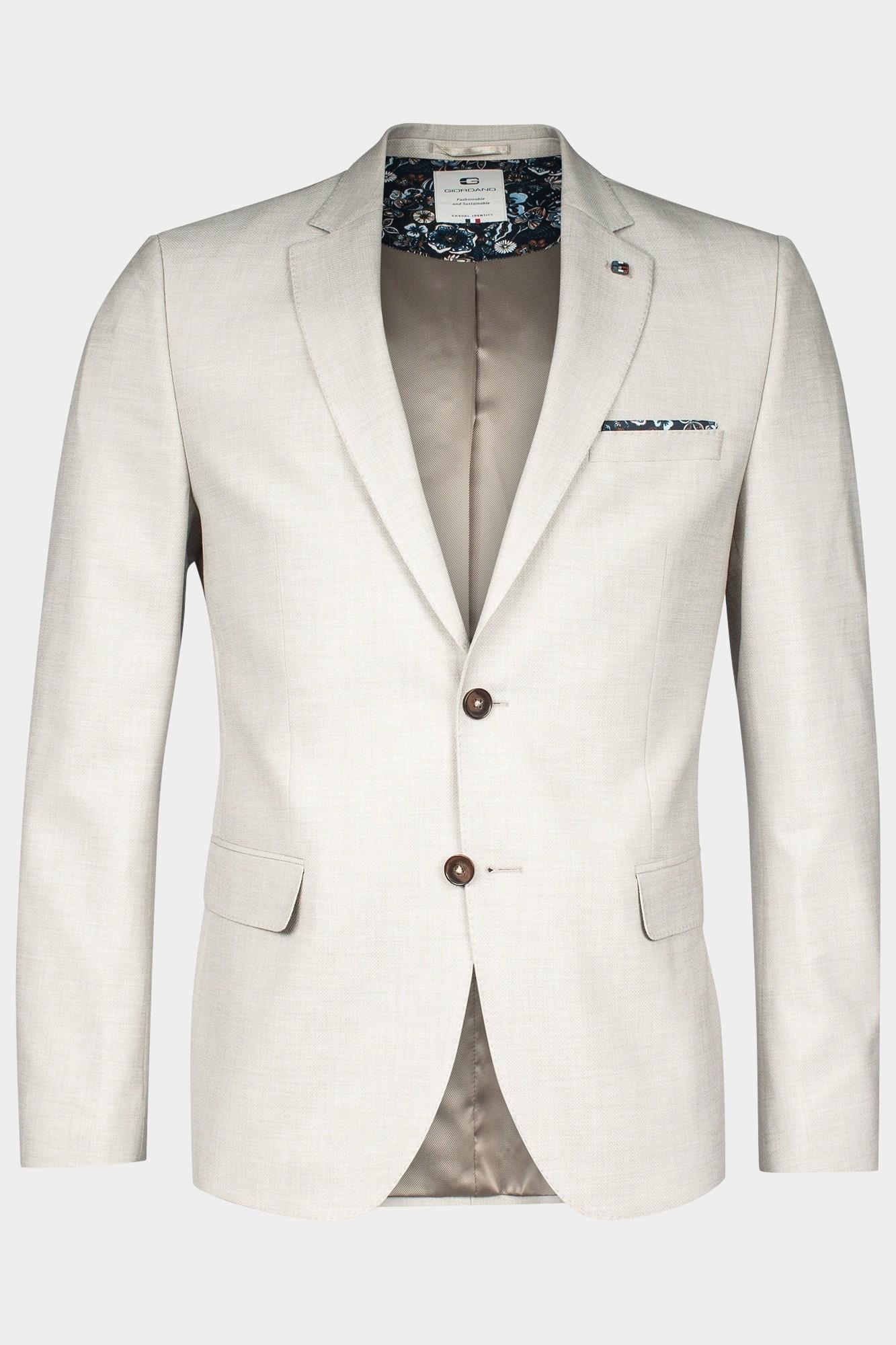 Giordano Blazer Wit Robert fully lined Plain stru 512601/81