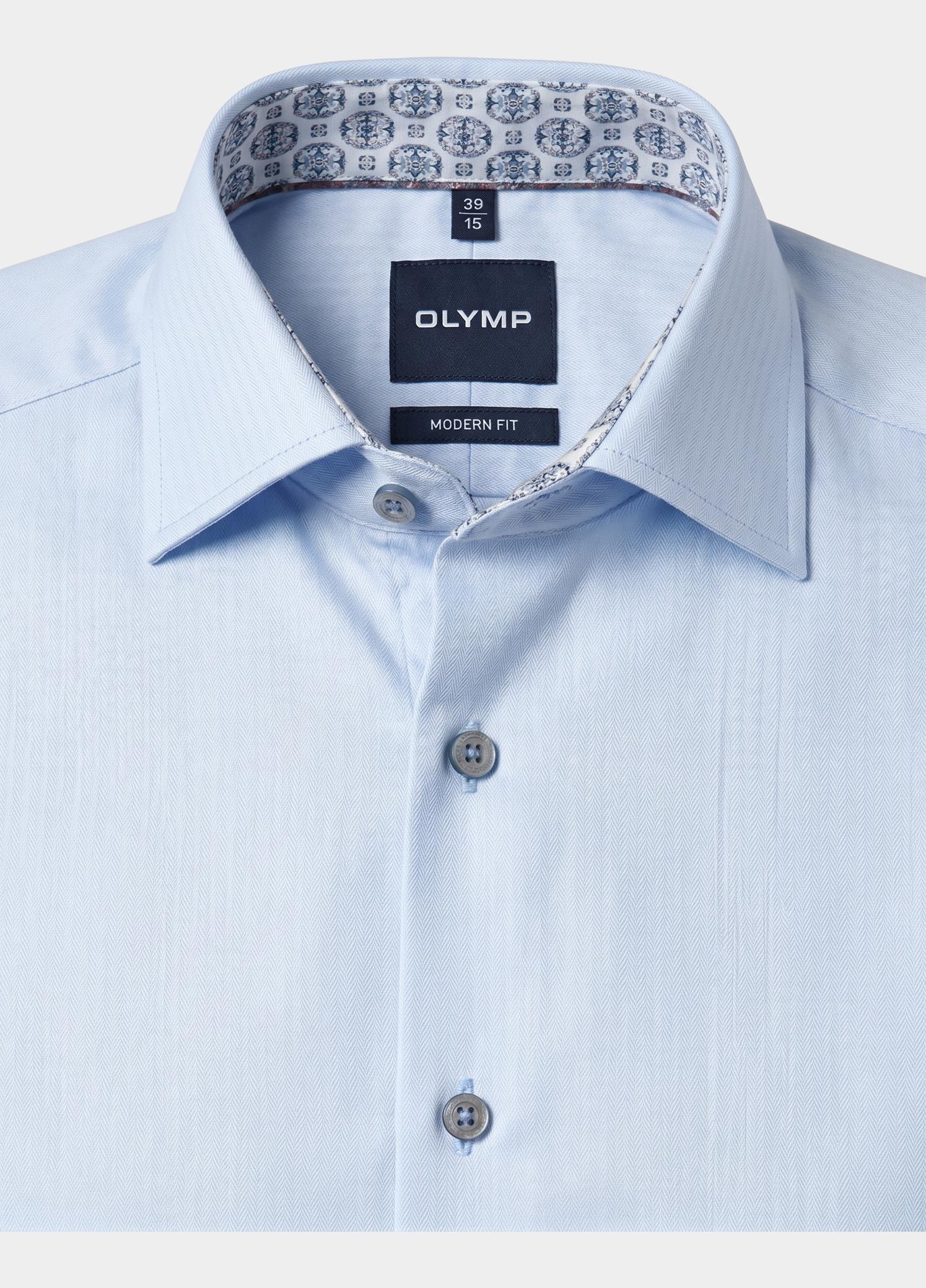 Olymp Zakelijk overhemd heren Blauw Luxor mf D.2127 o.T. 136624/11