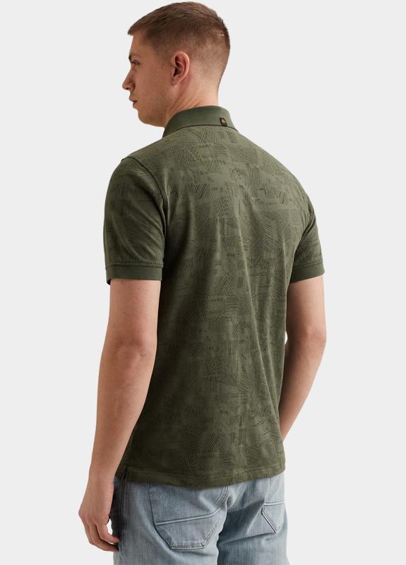 PME Legend Polo korte mouw Groen Short sleeve polo jacquard je PPSS2603883/6150