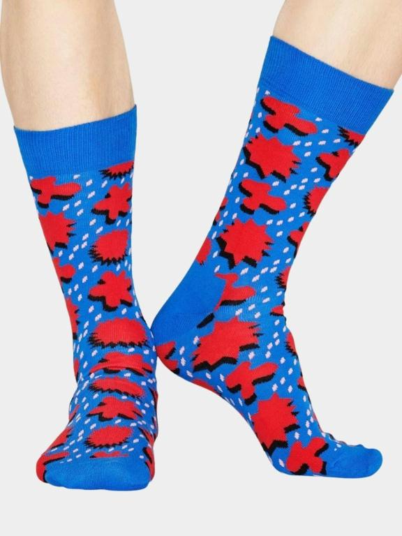 Happy Socks Sokken Blauw Comic sokken CRS01/6300