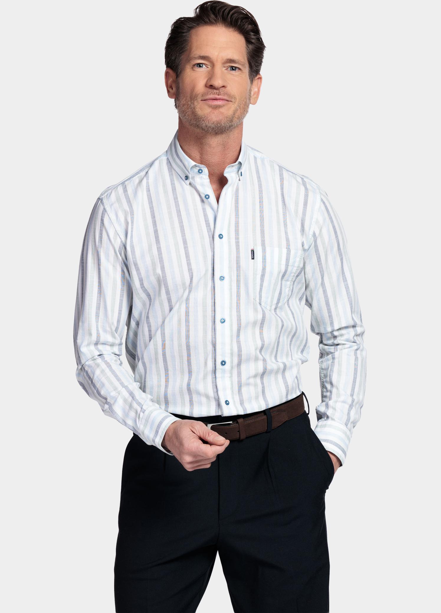 Giordano Overhemd heren Groen Ivy Long Sleeve Button Down F 617140/71