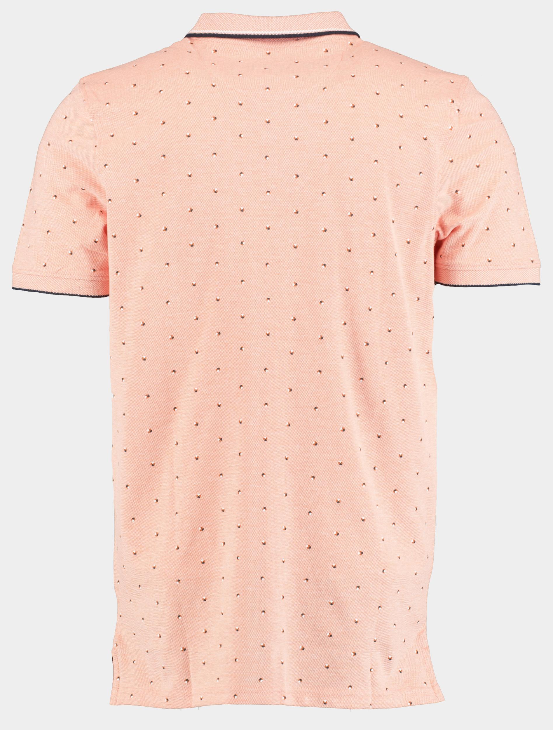 Commander flag Polo korte mouw Oranje 3-Knopf-Polo-Shirt, 1/2 Arm 214008261/420