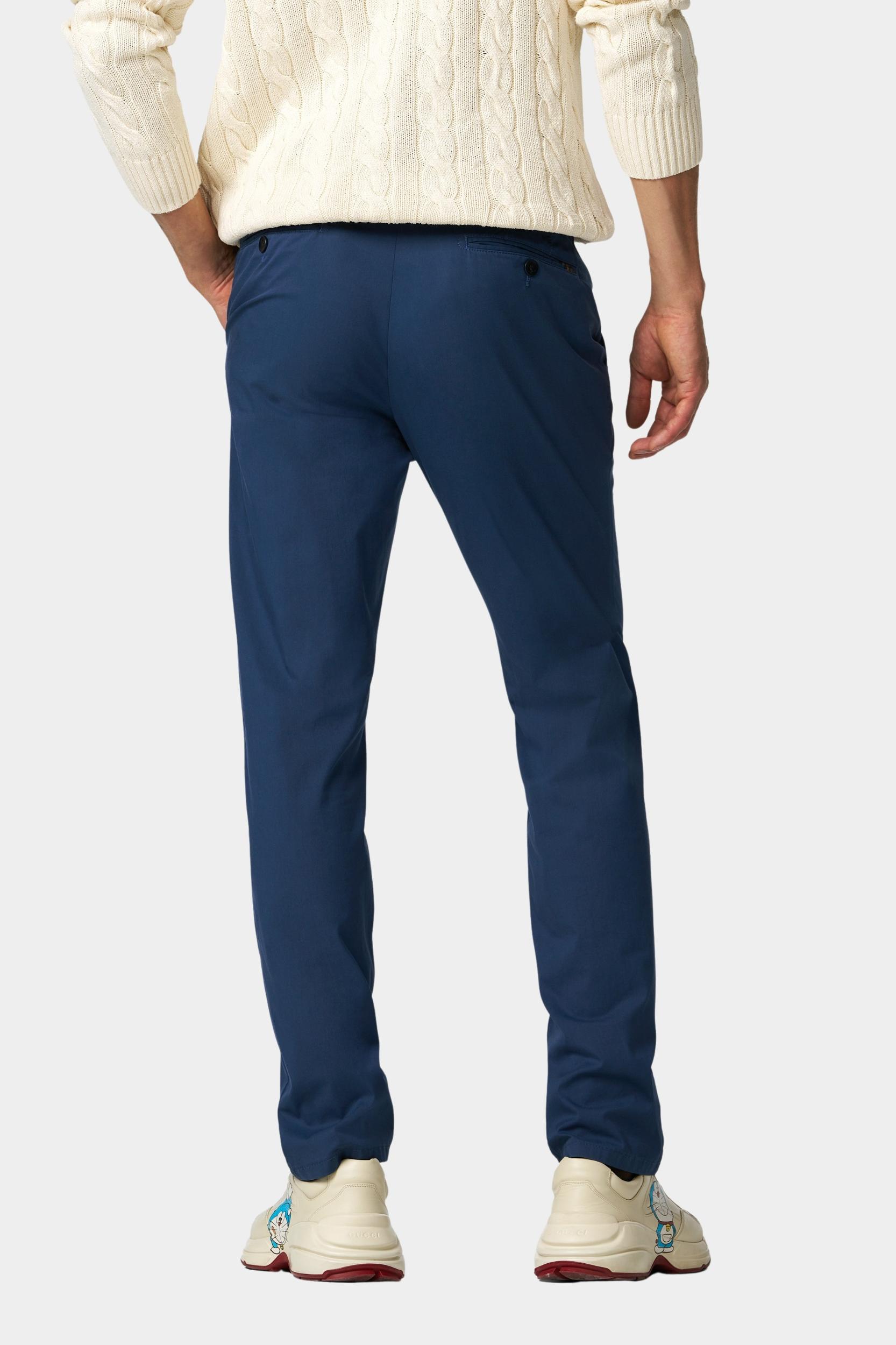 Meyer Katoenen Broek Blauw BONN Art.1-8120 1021812000/17