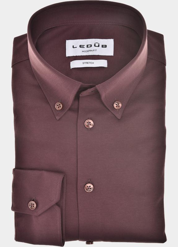 Ledub Business hemd lange mouw Rood  0702127/480-000-000
