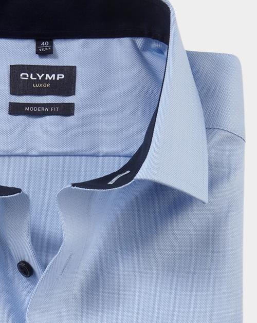 Olymp Business hemd korte mouw Blauw 0400/12 Hemden 040012/10