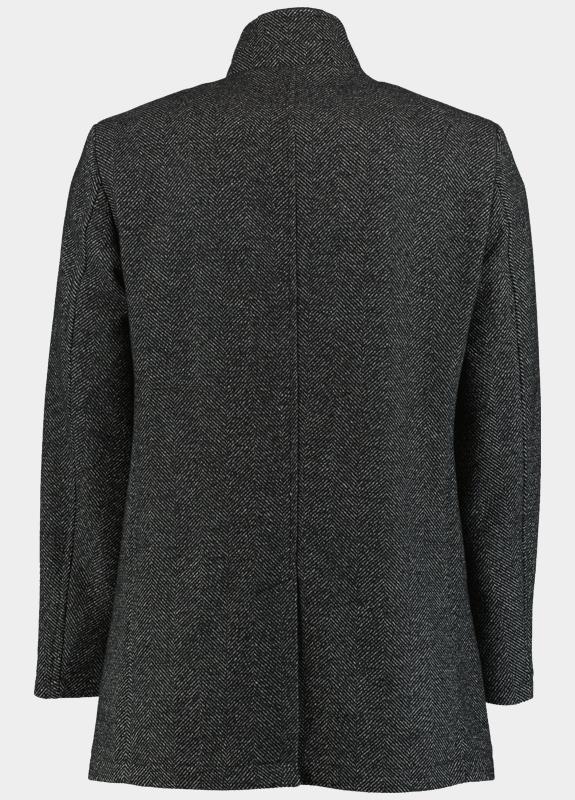 Commander Wollen Jas Zwart Wollmantel Inlet 213013461/901
