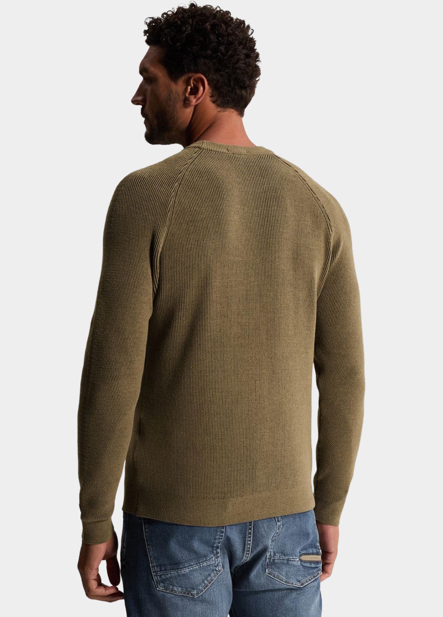 Cast Iron Pullover heren Groen Crewneck regular fit soft ble CKW2609313/8026