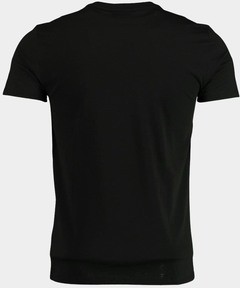 Lacoste T-shirt korte mouw Zwart t-shirt zwart ronde hals TH6709/031