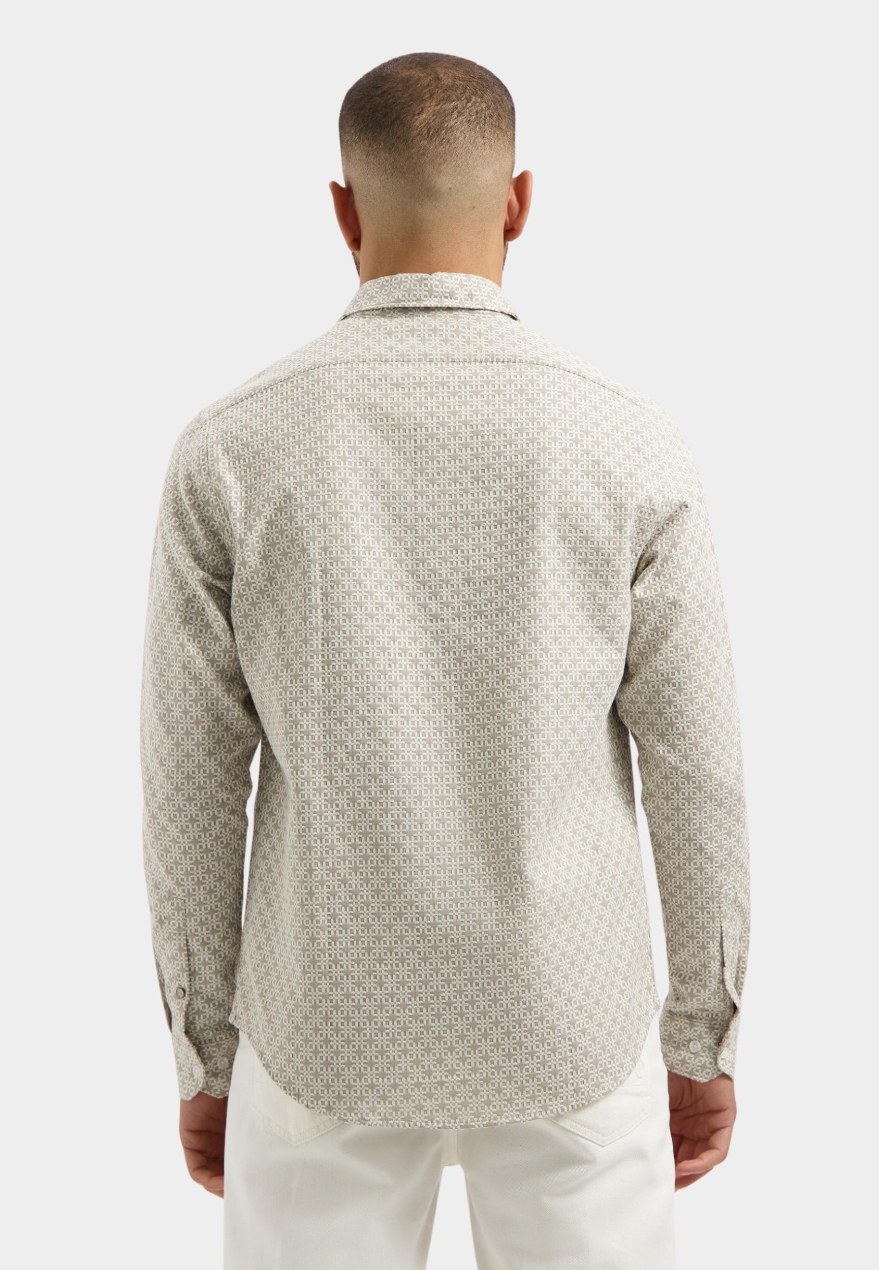 Dstrezzed Casual hemd lange mouw Groen DS_Eloy Shirt 303962/276