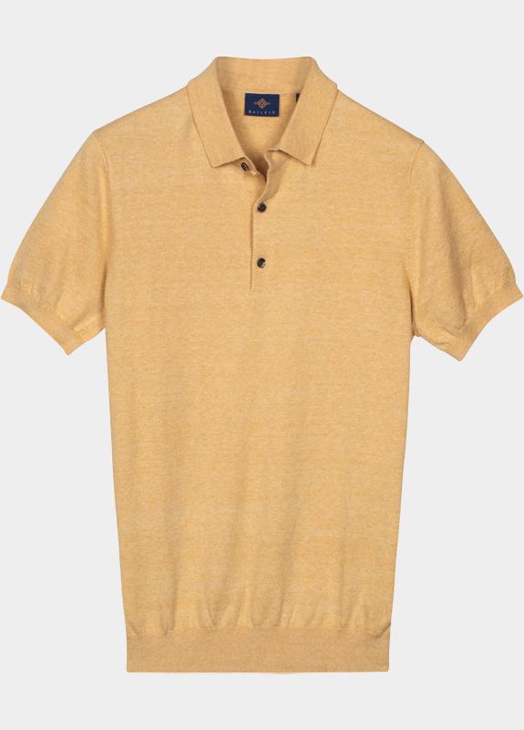 Baileys Polo heren Geel Polo knitted -SS Polo Collar 615703/203