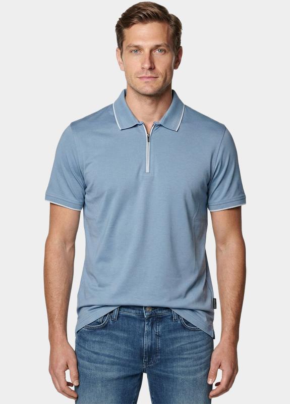 Bos Polo heren Blauw  25016/L. Blue