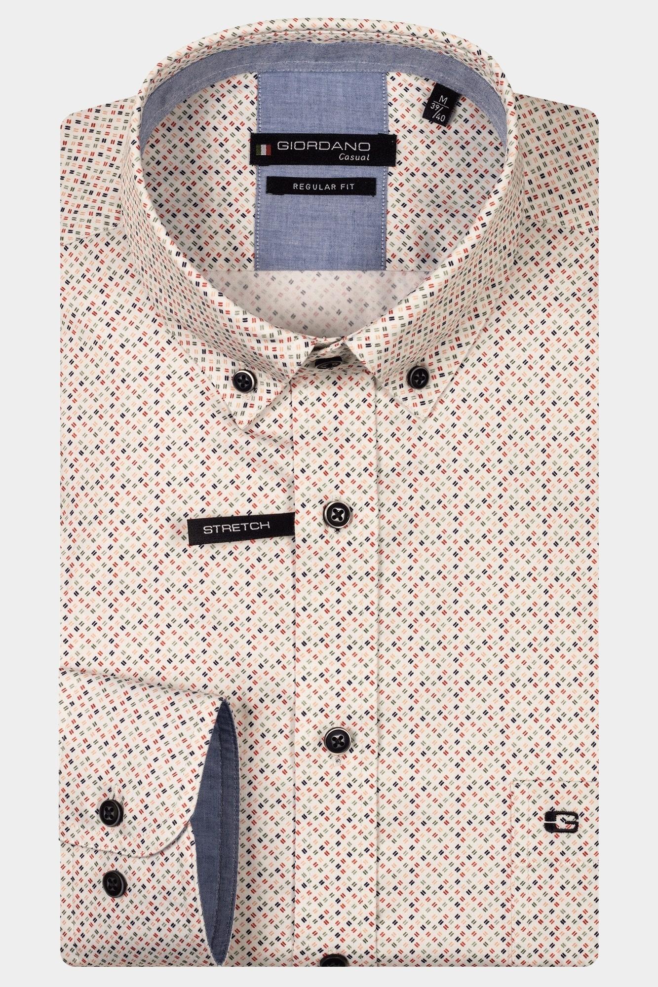 Giordano Casual hemd lange mouw Rood Ivy Long sleeve button down s 517026/30