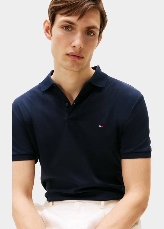 Tommy Hilfiger Polo korte mouw Blauw Liquid Cotton Essential Reg Po MW0MW35585/DW5