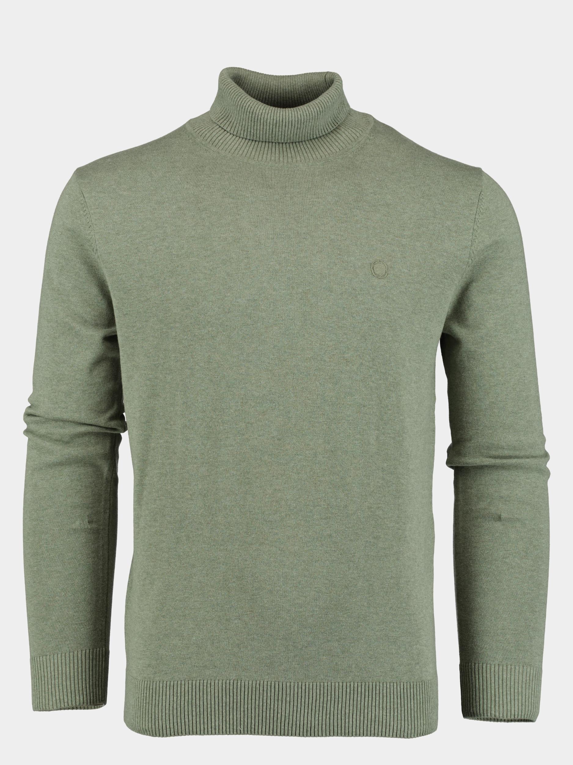 Bos Bright Blue Coltrui Groen Dex Roll Neck Pullover Flat K 23305DE03BO/903 dusty green