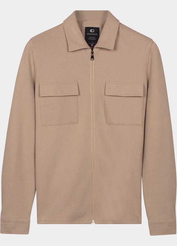 Giordano Overshirt Wit Carissio Full  Zip Overshirt 612801/81