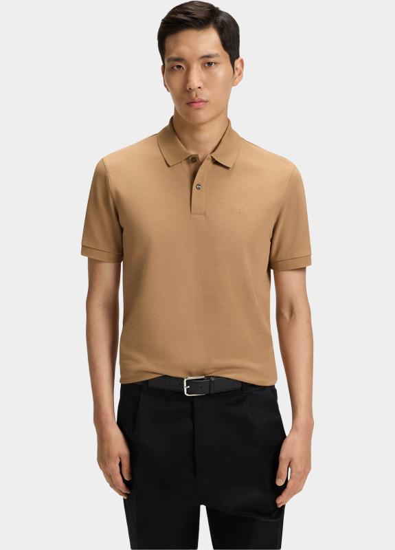 BOSS Black Polo korte mouw Beige Pallas 10241531 01 50468362/260