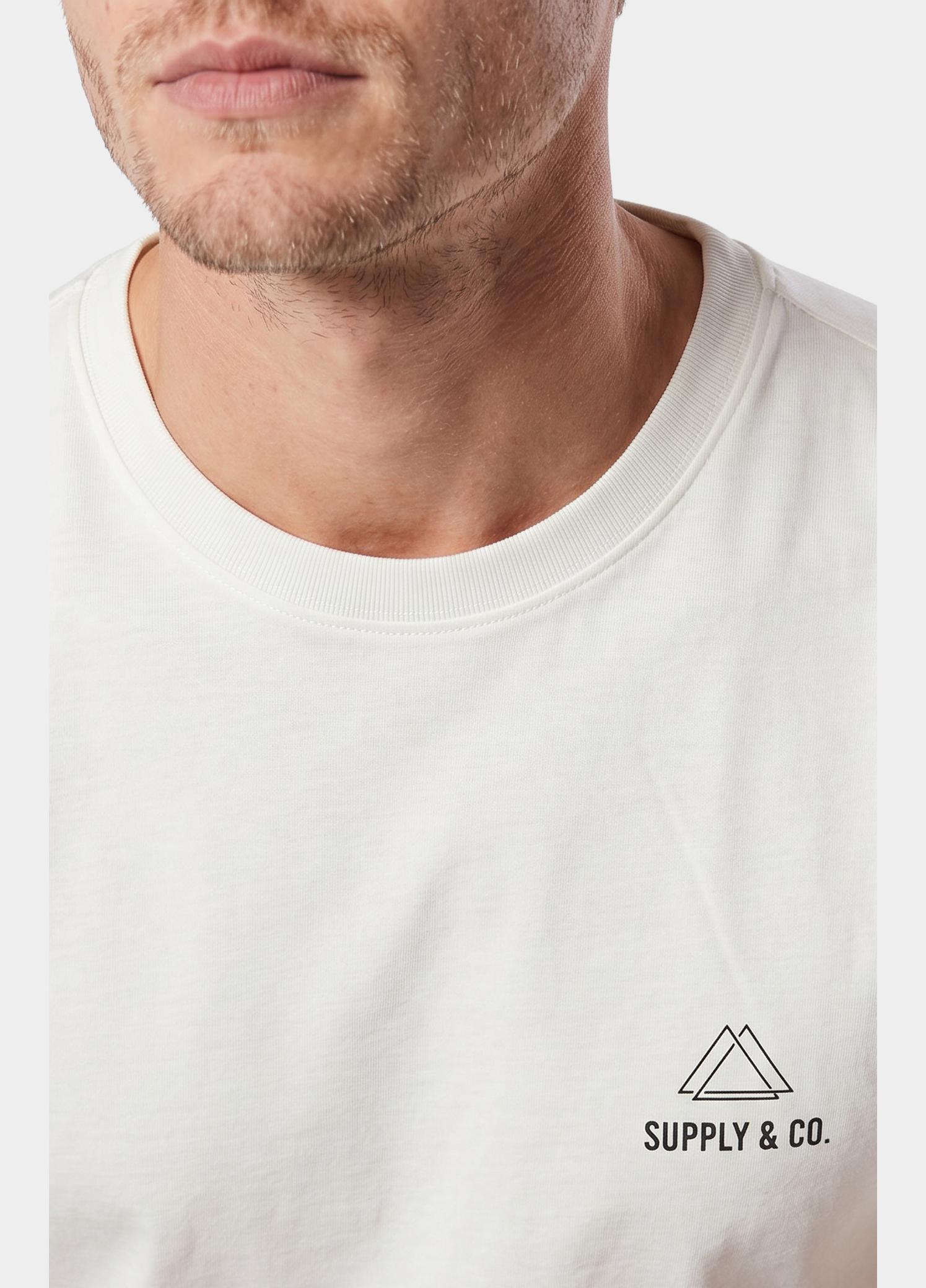 Supply & Co. T-shirt heren Wit Basic T-shirt SCO25108BA01/100 white