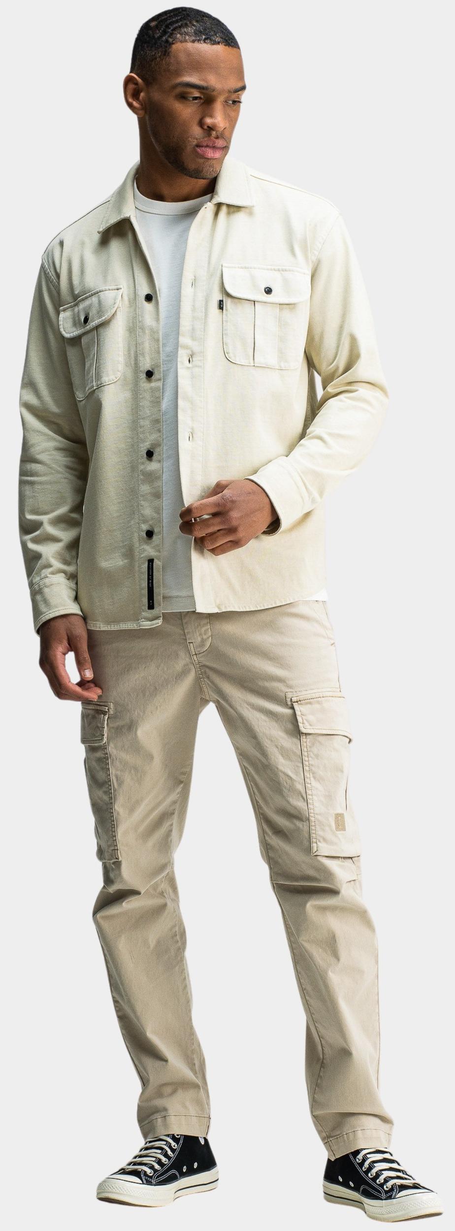 Butcher of Blue Overshirt Beige Phil Jersey Overshirt M2524016/618V