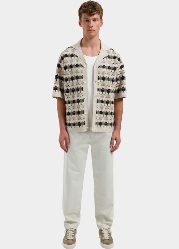 Dstrezzed overhemd korte mouw heren Beige DS_Lonell Shirt 421001/107