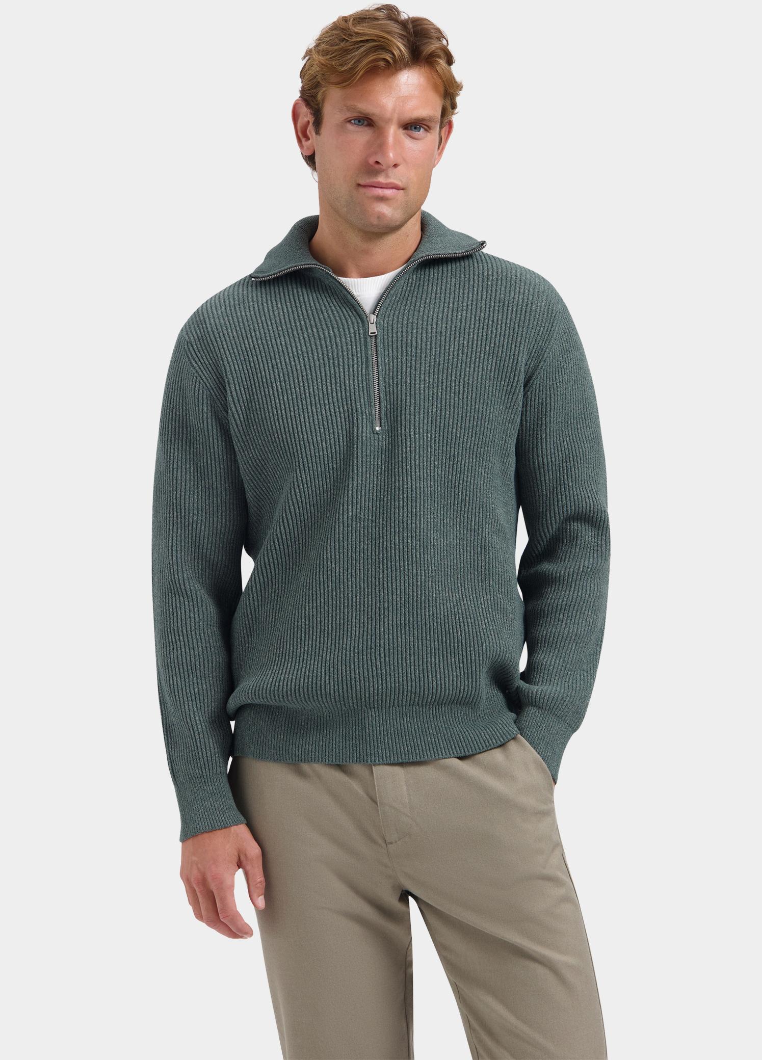 Dstrezzed Half Zip Groen Josiah Skipper 406822/569