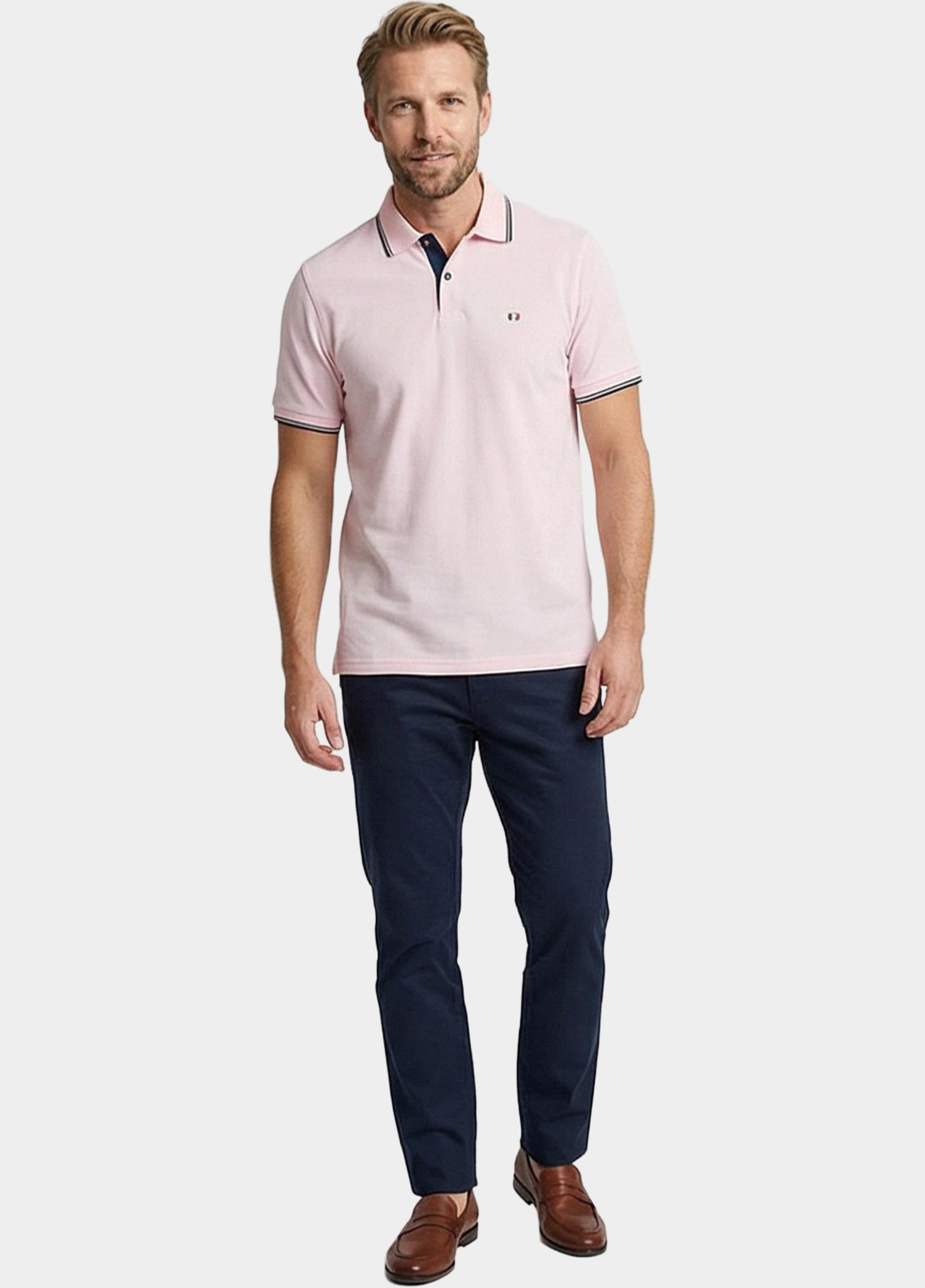 Giordano Polo heren Roze Nico Signature Polo SS Two-Pl 616587/51