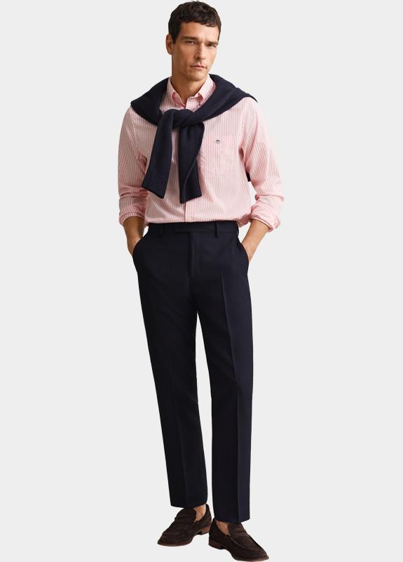 Gant Overhemd heren Roze Klassiek poplin overoverhemd 3000130/666