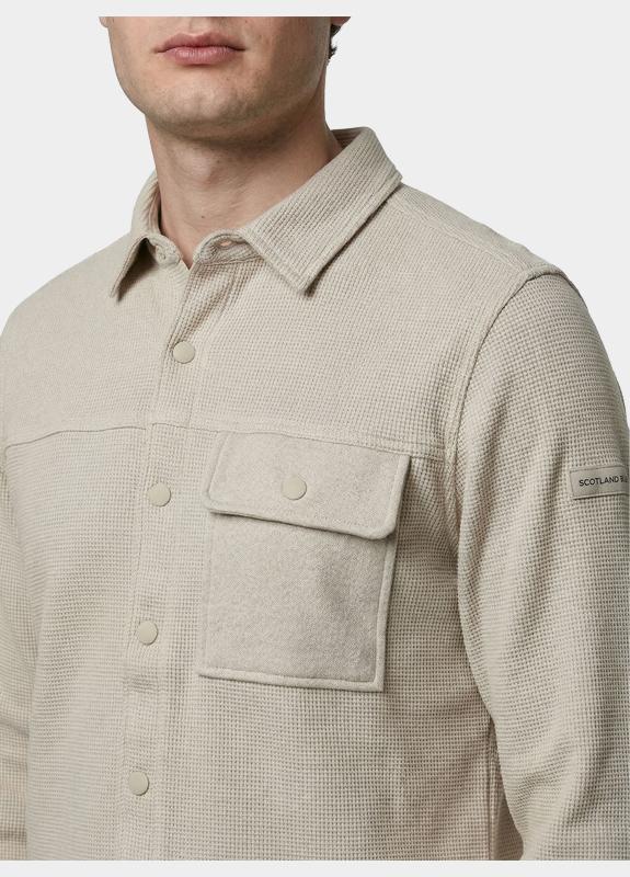 Scotland Blue Overshirt Grijs Vance Shirtjacket SPE26114VA07SB/2501