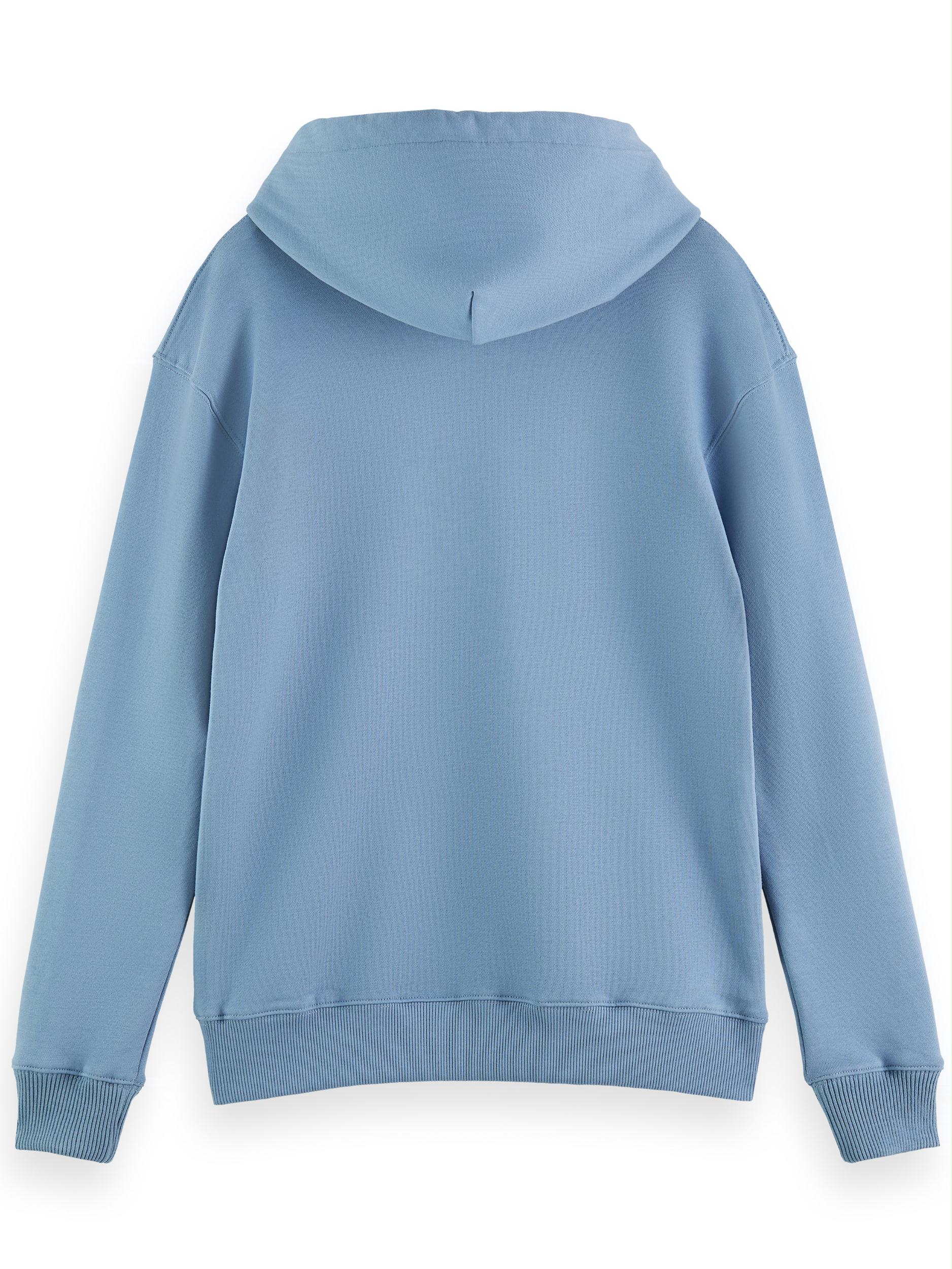 Scotch & Soda Sweater Blauw Unisex Hoodie in Organic Cotto 168485/4855