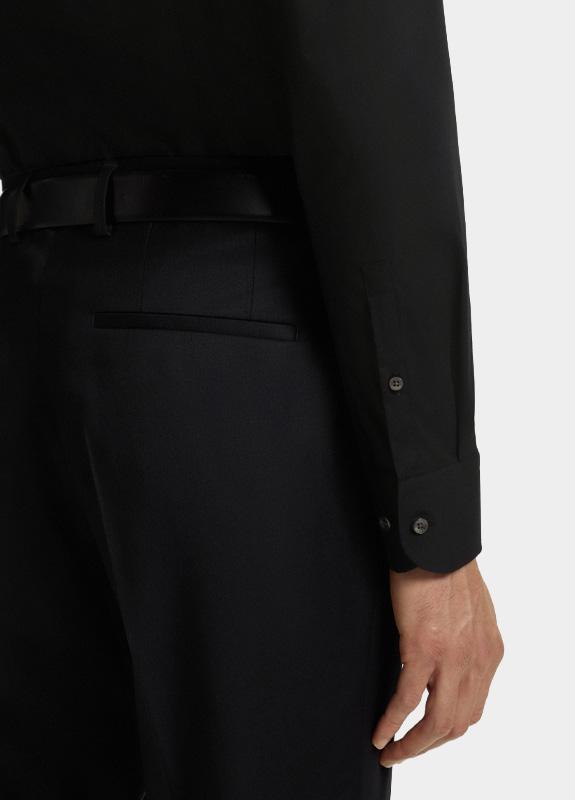 BOSS Black Business hemd lange mouw Zwart H-HANK-kent slim fit 10219212 50469345/001