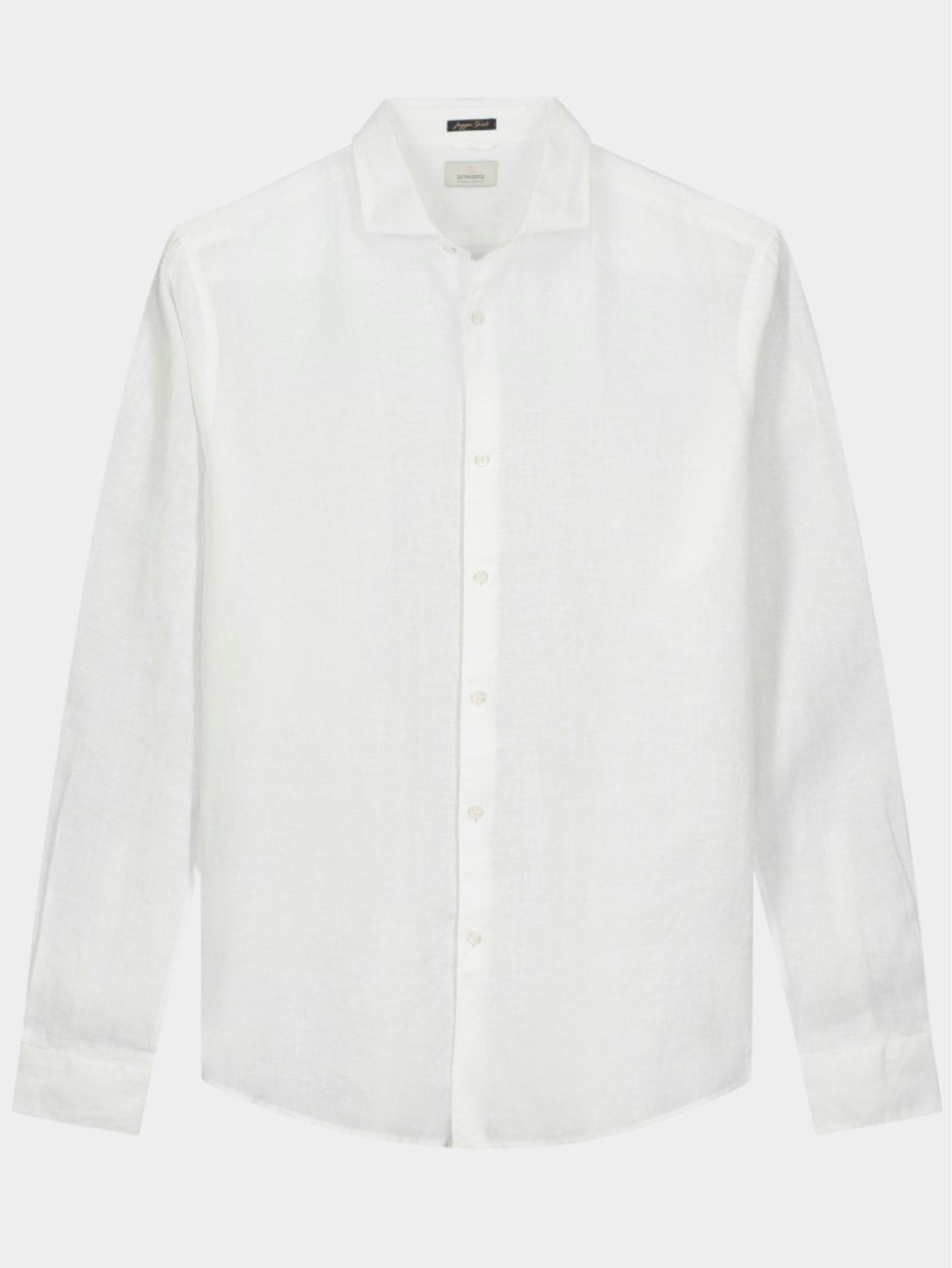 Dstrezzed Casual hemd lange mouw Wit Jagger Shirt Linen 303710/100