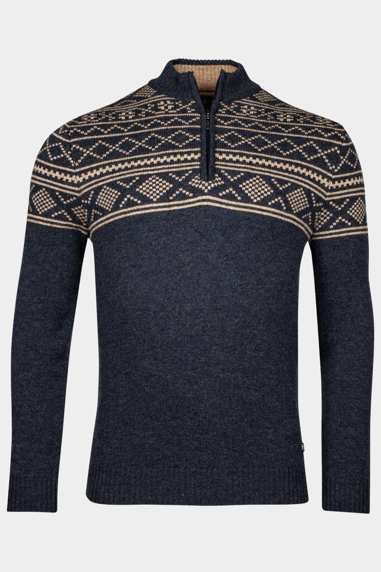 Baileys Half Zip Blauw Pullover 1/2 Zip 428448/695