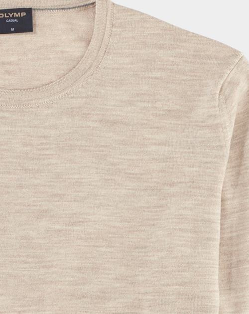 Olymp Pullover Beige O-hals pullover Merino 015011/20