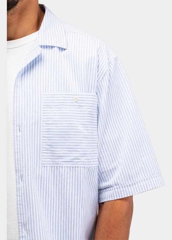 Butcher of Blue Casual hemd korte mouw Blauw Anthony Resort M2614013/823