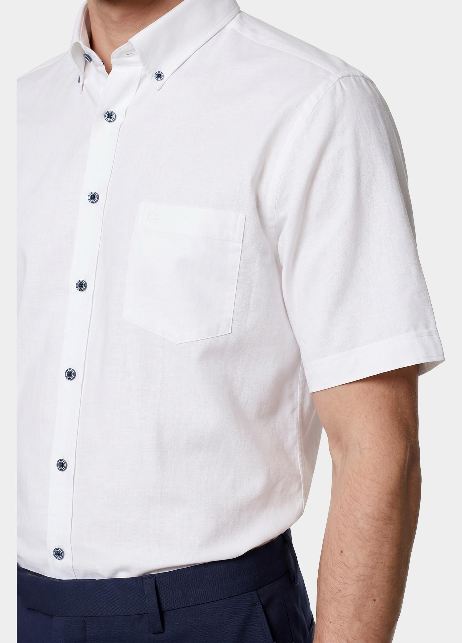 Casamoda overhemd korte mouw heren Wit B.D. Casual Short 1/ Arm 954457100/000