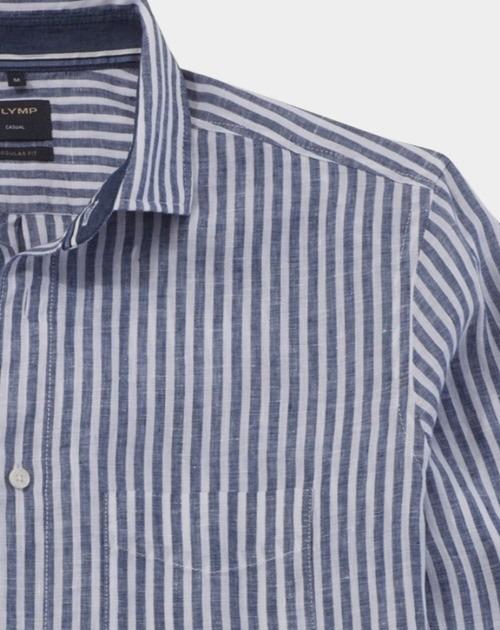 Olymp Casual hemd lange mouw Blauw Casual 407874/19