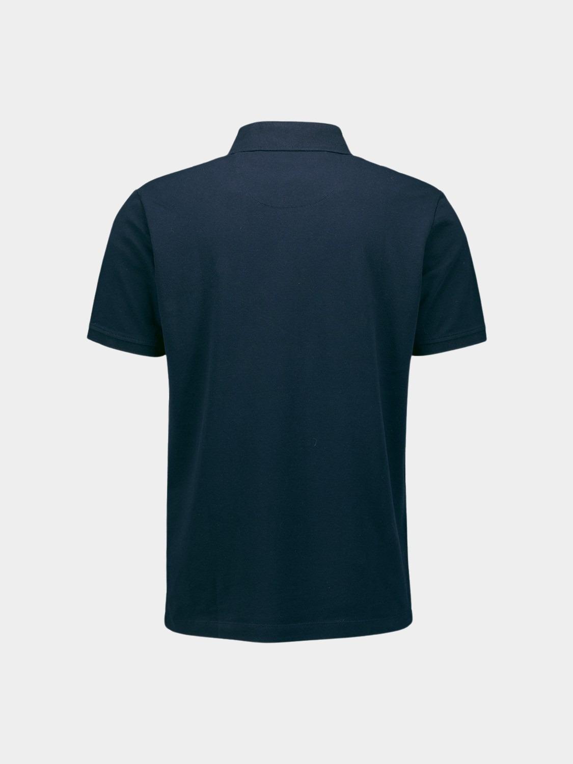 No Excess Polo korte mouw Blauw Polo Pique Garment Dyed N3801/078