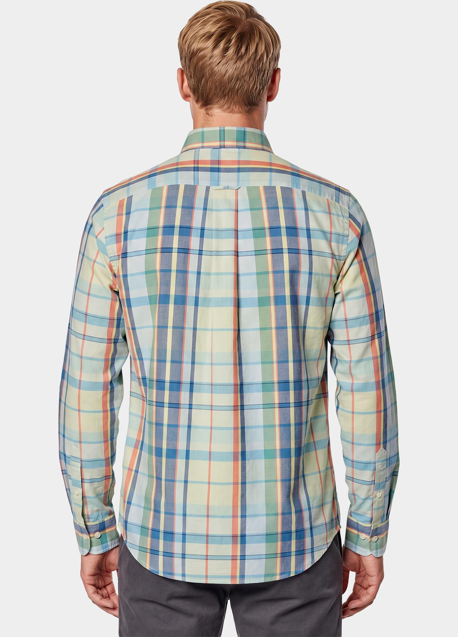 Gant Overhemd heren Groen Geruit poplin overhemd 3262026/331