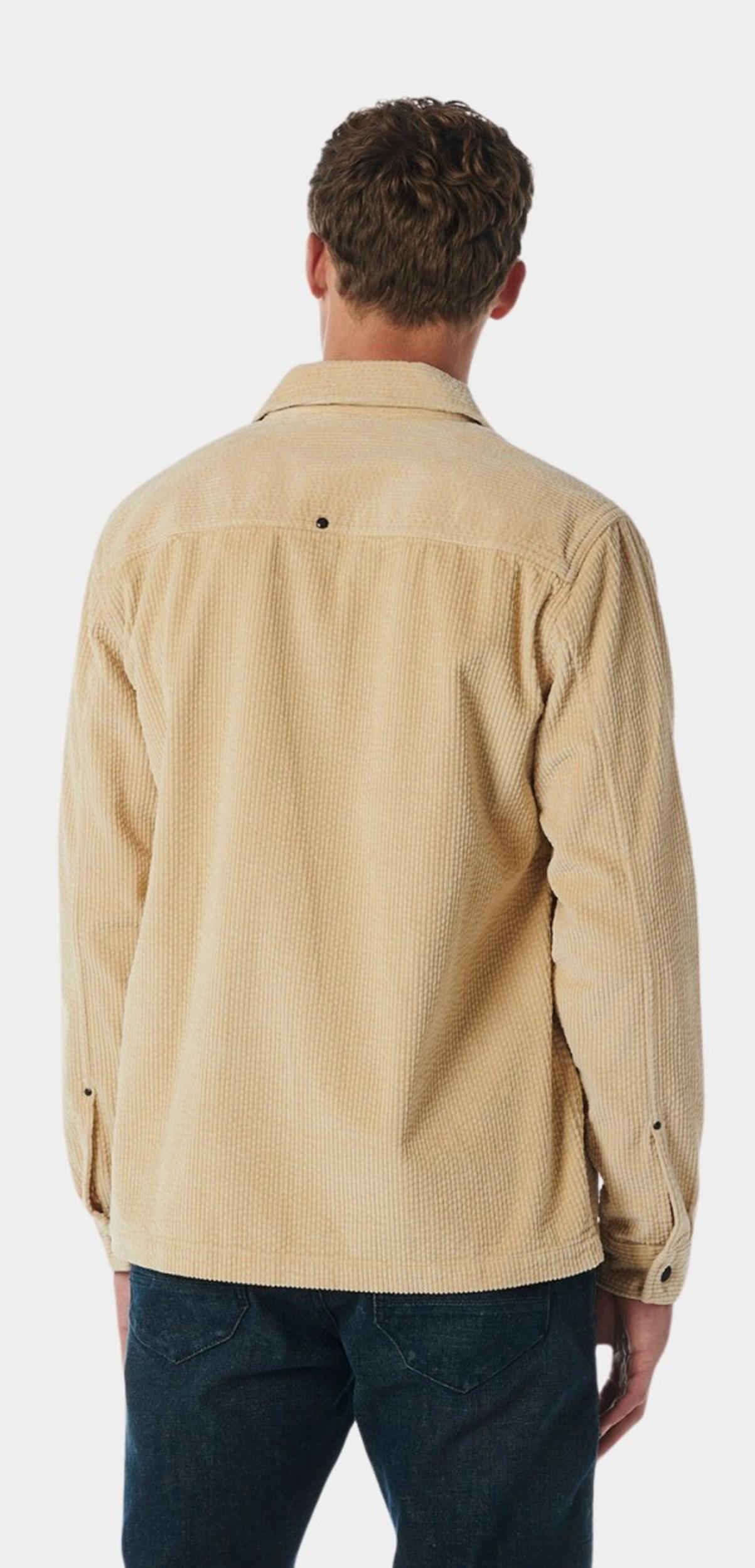No Excess Casual hemd lange mouw Beige Overshirt Button Closure Cord 21570918/014