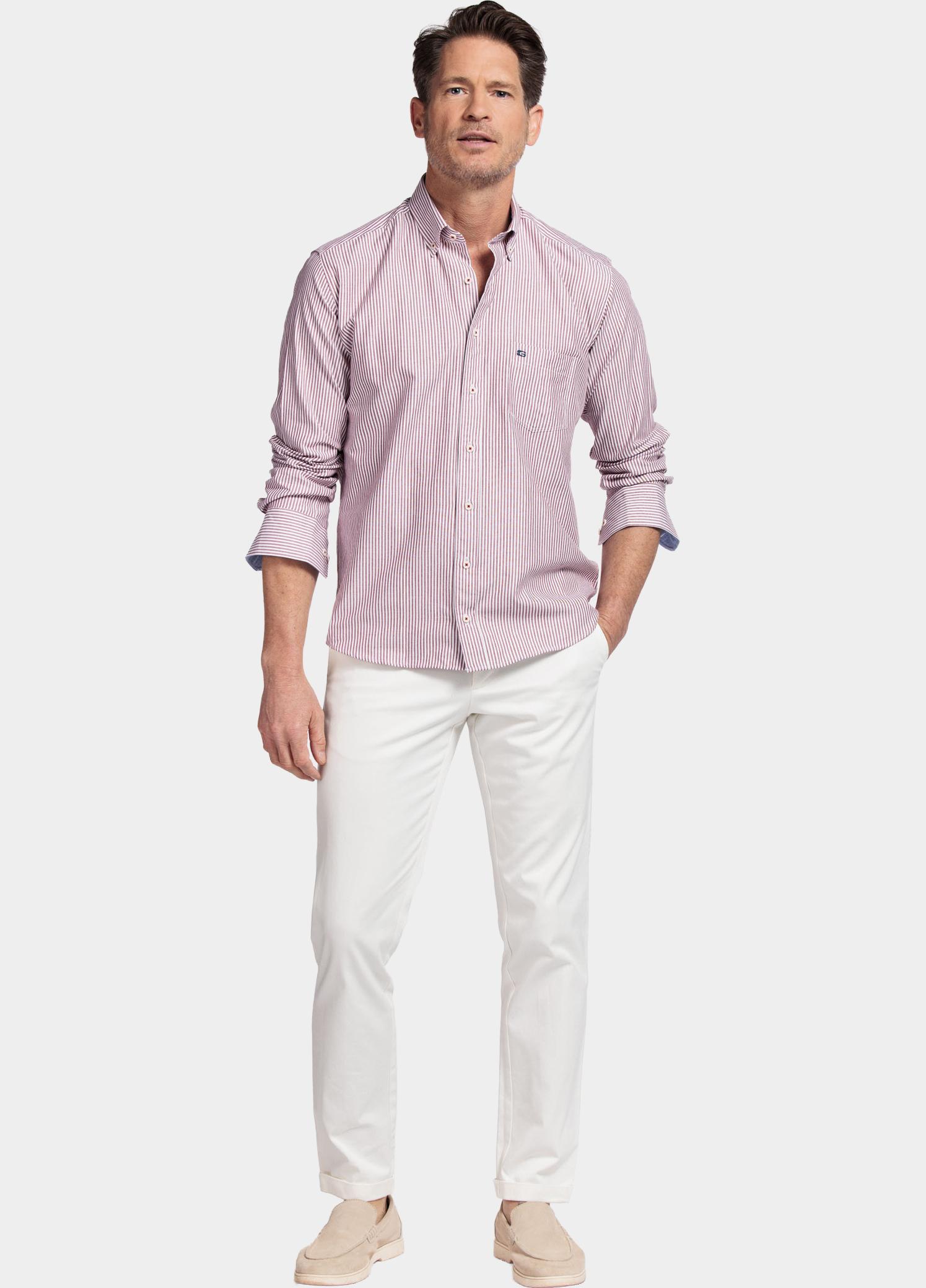 Giordano Overhemd heren Rood Ivy long sleeve button down o 517131/30