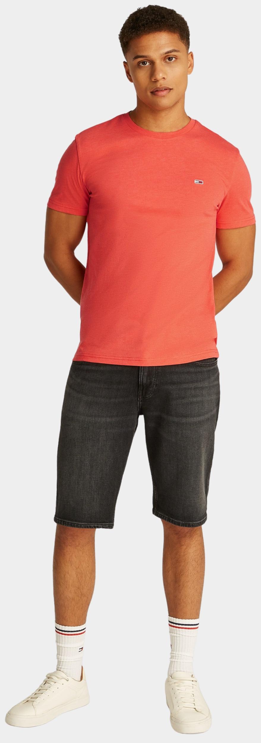Tommy Jeans T-shirt korte mouw Oranje TJM XSLIM JASPE HTR TEE EXT DM0DM20363/SN6