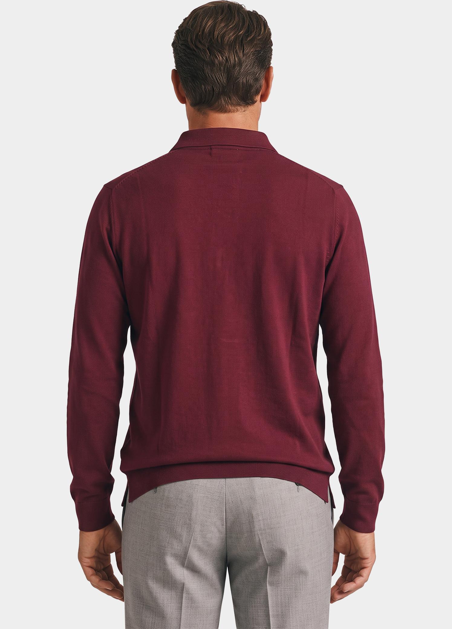 Bos Polo lange mouwen heren Rood  3018900/705