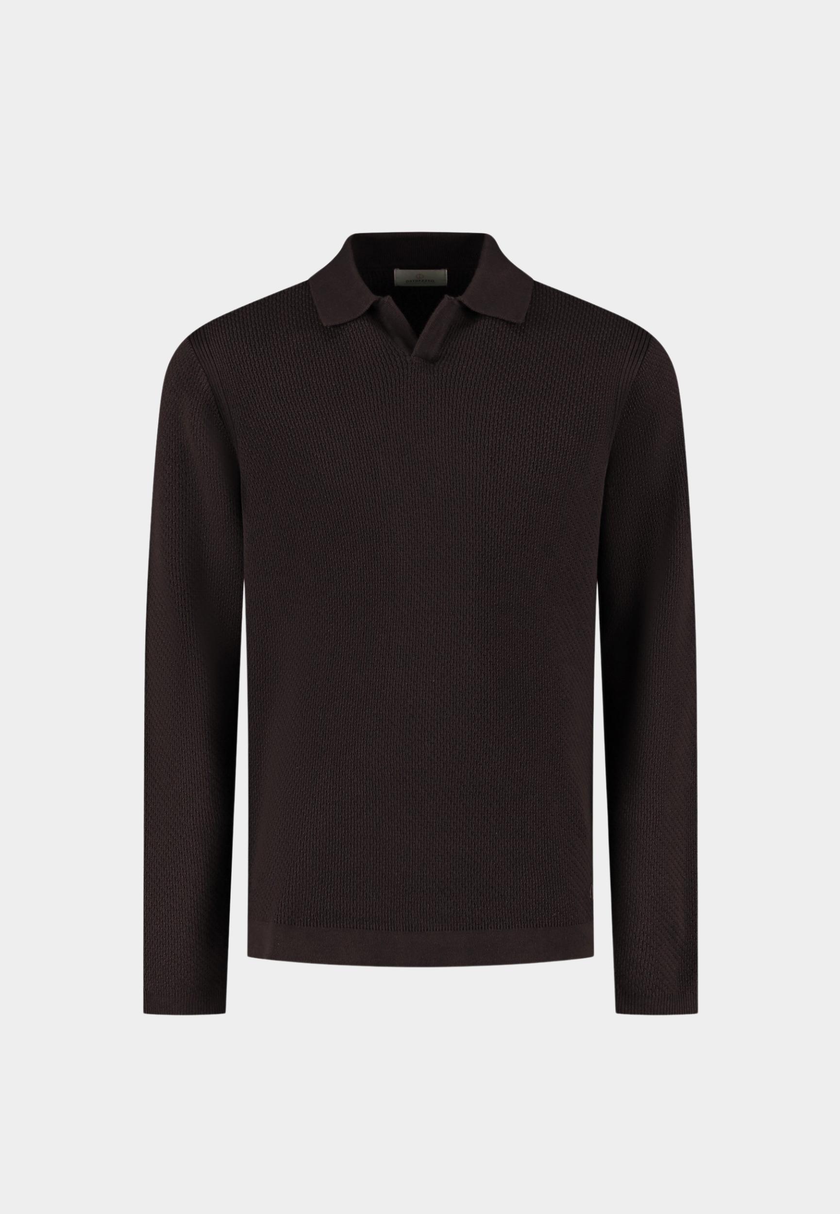 Dstrezzed Polo lange mouw Bruin Kostas Longsleeve Polo 405934/799